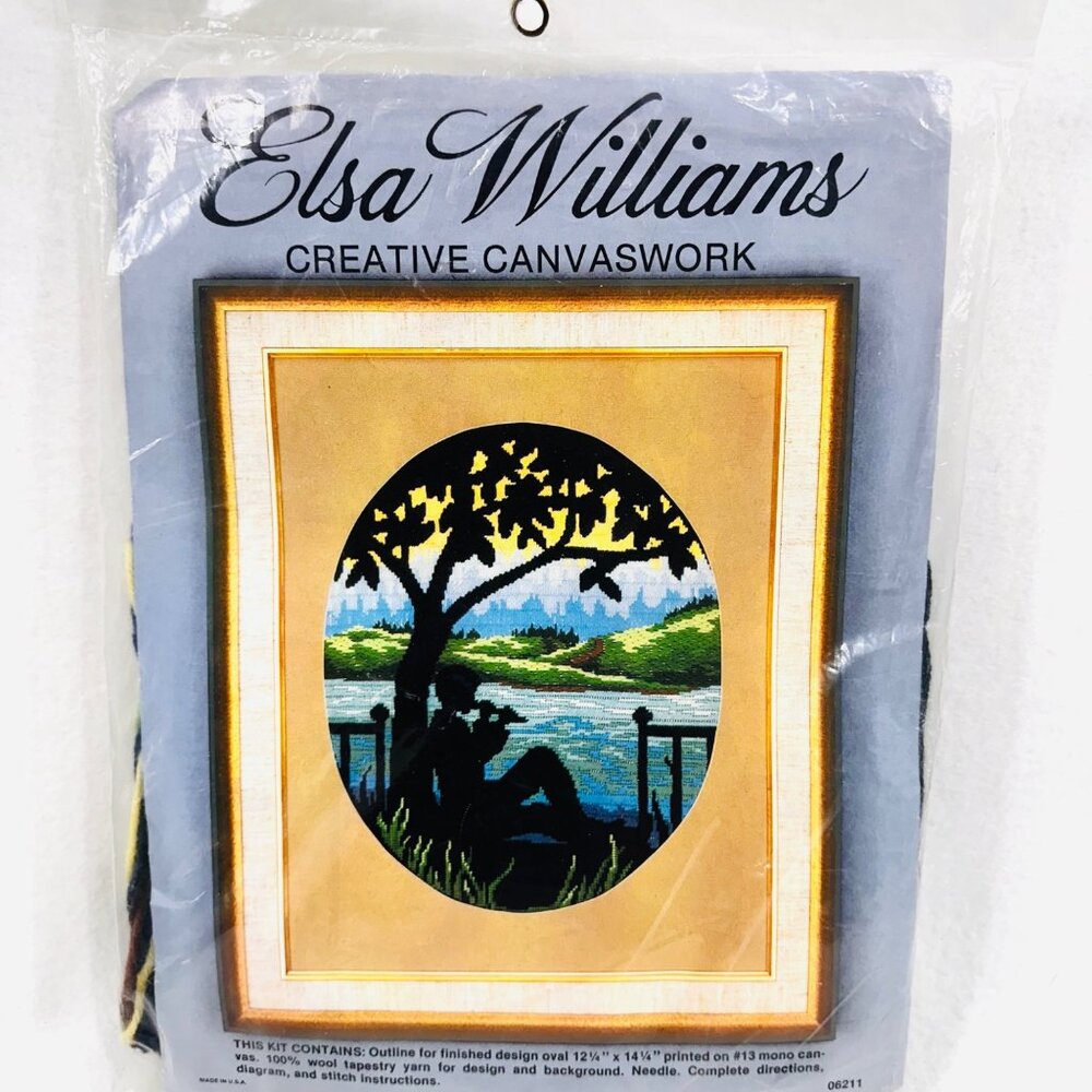 Vintage Elsa Williams Creative Canvaswork Kit - 100% Wool Yarn - New/Sealed
